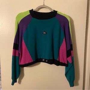 Iets Frans color block cropped sweater